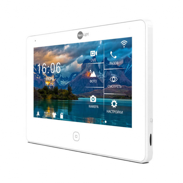 Комплект видеодомофона NeoKIT HD Pro WF Black: видеодомофон 7" с Wi-Fi с детектором движения и 2 Мп видеопанель - фото 3
