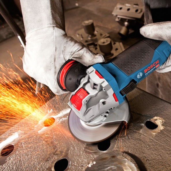 Шлифмашина угловая Bosch GWX 17-125 S, 1700Вт, 125 мм, 2800-11500об/мин, плав. пуск, 0.89 кг - фото 2