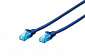Патч-корд DIGITUS CAT 5e UTP, 5м, AWG 26/7, CCA, PVC, синій - фото 1