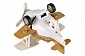 Самолет металический инерционный Same Toy Aircraft коричневый со светом и музыкой SY8015Ut-3 - фото 4
