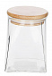 Банка для зберігання Ardesto Fresh, конус, 510 мл, скло, бамбук - фото 1
