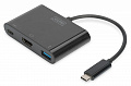 Адаптер DIGITUS USB-C - HDMA, 2xUSB