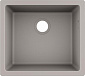 Кухонная мойка Hansgrohe S51 S510-U450/43431380/гранит/прямоугольная/500х450х190/под столешницу/серый бетон - фото 1