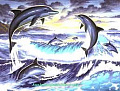 Набор для творчества Sequin Art PAINTING BY NUMBERS SENIOR Dolphin Sunrise SA0563