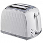 Тостер Russell Hobbs 26060-56 Honeycomb White, 850 Вт, 2 слота, 6 настр. степени поджарки, белый - фото 1