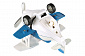Самолет металический инерционный Same Toy Aircraft синий со светом и музыкой SY8012Ut-2 - фото 4