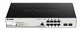 Коммутатор D-Link DGS-1210-10P/ME/B 8x1GE PoE, 2xSFP(1G), Metro Ethernet