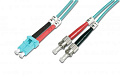 Оптичний патч-корд DIGITUS LC/UPC-ST/UPC, 50/125, OM3, duplex, 1m