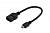 Адаптер Digitus USB 2.0 (AF/microB) OTG 0.2m, black