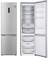 Холодильник с нижн. мороз. камерою LG GW-B509SAUM, 203х68х60см, 2 дв., Холод.відд. - 277л, Мороз. відд. - 107л, A++, NF, Інв., Зона свіжості, Зовнішній дисплей, Сталевий