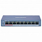 Некерований PoE-комутатор Hikvision DS-3E0109P-E/M(B) з 8 портами PoE - фото 1