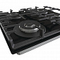 Варочная поверхность Gorenje GTW642SYB/газ на стекле/ электроподж/чуг.реш/конфорка Wok/газ.контр/черная - фото 2