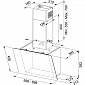 Витяжка Franke FPJ 915 V BK/DG/ 330.0573.295/наклонна/3 швидкості/90 см/918 м3.г/чорна - фото 3