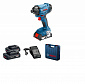 Гайковерт ударний Bosch GDR 180-Li, акум., 2х18 В, 160 Нм, 1/4", 1.1кг, кейс - фото 1
