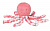 Nattou Мягкая игрушка Lapiduo Octopus Кораловий 878715
