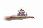 Ігрова фігурка Jazwares Nanables Small House Зимовий дивосвіт, Лижний будиночок Схованка - фото 2