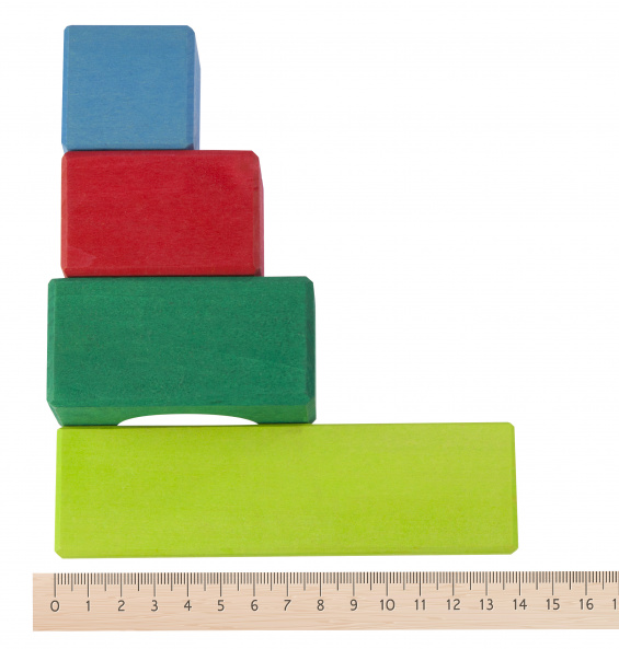 Конструктор nic деревянный Цветной замок 27 эл. NIC523292 - фото 6