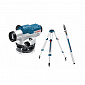 Нівелір оптичний Bosch GOL 26 D + BT160 + GR500, зум х26,± 1.6 мм на 30 м, до 100 м, 1.5 кг - фото 1