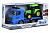 Машинка інерційна Same Toy Truck Тягач синій з трактором зі світлом і звуком 98-613AUt-2