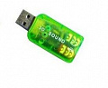 Звукова карта Dynamode USB 6(5.1) каналов 3D RTL Green (39623)