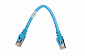 Патч-корд 2E Cat 6,S-FTP экран обплетення фольга,RJ45, 4Х2 27AWG ,7/0.14 Cu, 0.20 m, PVC,Blue - фото 1