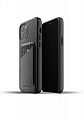 Чехол кожаный MUJJO для Apple iPhone 12 / 12 Pro Full Leather Wallet, Black