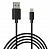 Кабель Grand-X USB-Lightning, 1м Black (PL01B), открытая упаковка