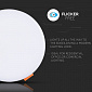 Панель стельова врізна LED V-TAC, 18W, SKU-733, Samsung Chip, 230V, 3000К, кругла, діаметр 170mm - фото 4