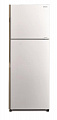 Холодильник с верхней мороз. HITACHI R-H330PUC7PWH, 158х65х55см, 2 дв., Х- 176л, М- 54л, A+, NF, Инвертор, Белый