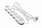 Сетевой фильтр 2Е Plus 5XSchuko с выключателем, 3G*1.0мм, 3м, white - фото 3