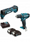 Набор аккумуляторного инструмента Makita CLX206X1 (TM30D, DF331D, DC10ВтC, BL1015x2), 10.8В CXT - фото 1