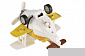 Самолет металический инерционный Same Toy Aircraft желтый со светом и музыкой SY8015Ut-1 - фото 4