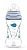 Бутылочка для кормления Nuvita Mimic 250 мл 3м+ Антиколиковая, голубая NV6030Blue