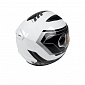 Мотошлем интеграл FXW HF-111 solid white-black, full-face бело-черный - фото 2