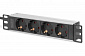 Блок розеток DIGITUS 10" 1U, 16A, 230V 4xSchuko, вилка Schuko - фото 1