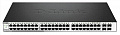 Коммутатор D-Link DGS-1210-52/ME/A1 48port 1GE, 4xSFP/1GE, WebSmart, Metro