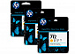 Картридж HP No.712 DesignJet Т230/Т630 Yellow 3-Pack 29-ml - фото 1