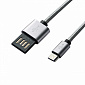Кабель Grand-X USB-microUSB 1м, Grey/Black (FM02) - фото 1