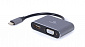 Адаптер Cablexpert (A-USB3C-HDMIVGA-01) USB-С-HDMI/VGA, 0.15м - фото 1