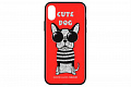 Чехол WK для Apple iPhone XS, WPC-087, Cute Dog Red
