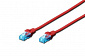 Патч-корд DIGITUS CAT 5e UTP, 1м, AWG 26/7, CCA, PVC, червоний - фото 1