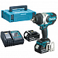 Гайковерт Makita DTW1002RTJ, аккумуляторный,18В, 5.0Ач х 2, LXT 18, 1000Нм, кейс - фото 3