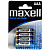 Батарейка Maxell AAA/LR03 BL 4шт