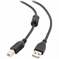 Кабель Maxxter (UF-AMBM-10) USB 2.0 AM - USB 2.0 BM, 3м, феритовий фільтр, пакет - фото 1