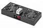 Панель вентиляторів DIGITUS 19" Roof Wall Mount, 2 fans, thermostat, RAL 9005 - фото 1