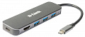 USB-Концентратор D-Link DUB-2325 3xUSB3.0, 1xUSB-C, 1xHDMI, USB-C