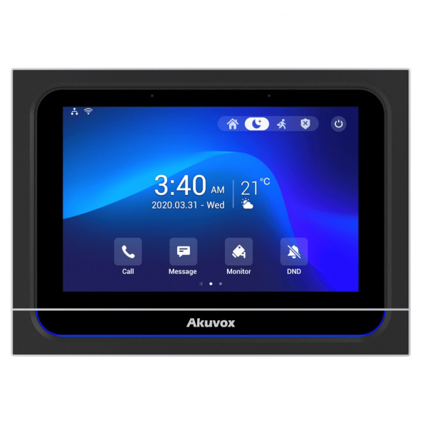IP-відеодомофон з Wi-Fi 7" Akuvox X933W Black - фото 2