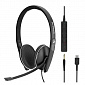 Гарнитура Sennheiser SC 165 USB-C / 3.5mm - фото 1