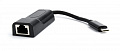 Адаптер Cablexpert (A-CM-LAN-01) USB3.1 Type C - LAN, 0.15 м, чорний