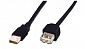 Кабель ASSMANN USB 2.0 (AM/AF) 3.0m, black - фото 1
